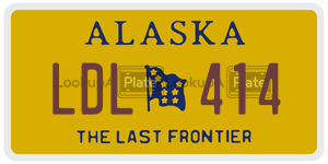 LDL414  license plate in AK