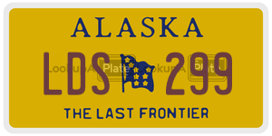 LDS299 license plate in Alaska