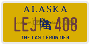 LEJ408 license plate in Alaska
