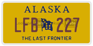 LFB227 license plate in Alaska