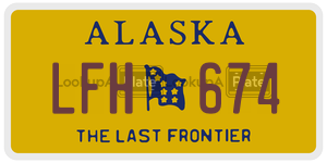 LFH674 license plate in Alaska