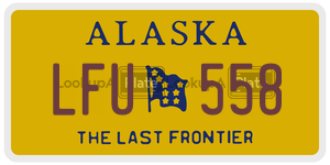 LFU558 license plate in Alaska