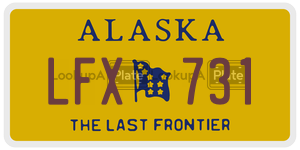 LFX731  license plate in AK