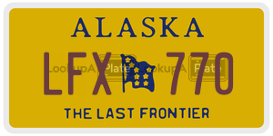 LFX770 license plate in Alaska