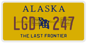 LGD247 license plate in Alaska