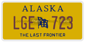 LGE723  license plate in AK