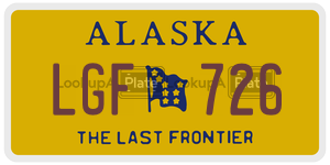 LGF726  license plate in AK
