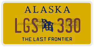 LGS330 license plate in Alaska