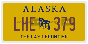 LHE379  license plate in AK
