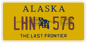 LHN576 license plate in Alaska