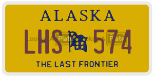 LHS574 license plate in Alaska
