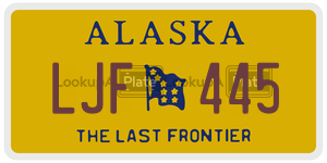 LJF445 license plate in Alaska