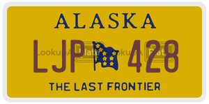 LJP428  license plate in AK