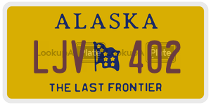 LJV402  license plate in AK
