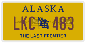 LKC483  license plate in AK