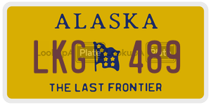 LKG489 license plate in Alaska