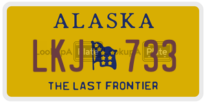 LKJ733 license plate in Alaska