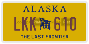LKK610  license plate in AK