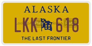 LKK618  license plate in AK