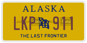 LKP911  license plate in AK