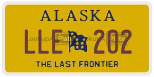 LLE202  license plate in AK