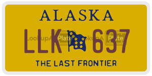LLK637  license plate in AK