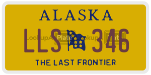 LLS346 license plate in Alaska