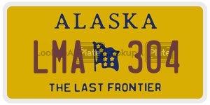 LMA304 license plate in Alaska