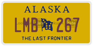 LMB267  license plate in AK