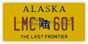 LMC601 license plate in Alaska