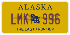 LMK996 license plate in Alaska