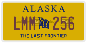 LMM256 license plate in Alaska
