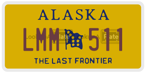 LMM511 license plate in Alaska