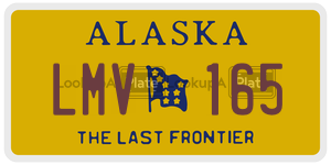 LMV165  license plate in AK