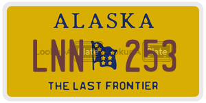 LNN253  license plate in AK