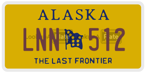 LNN512  license plate in AK