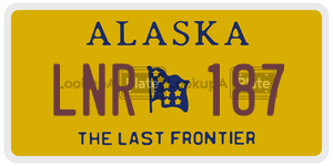 LNR187  license plate in AK