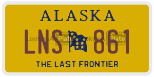 LNS861 license plate in Alaska