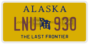 LNU930 license plate in Alaska