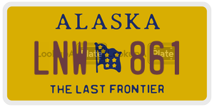 LNW861 license plate in Alaska