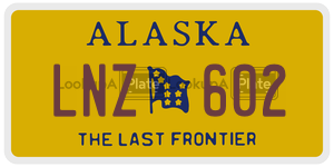 LNZ602 license plate in Alaska