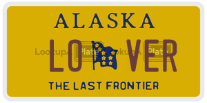 LOVER license plate in Alaska