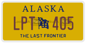 LPT405  license plate in AK