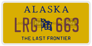 LRG663  license plate in AK