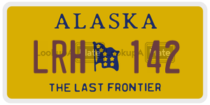 LRH142  license plate in AK