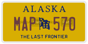 MAP570  license plate in AK