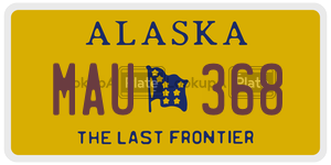 MAU368  license plate in AK