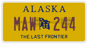 MAW244  license plate in AK