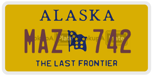 MAZ742  license plate in AK