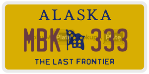 MBK333  license plate in AK